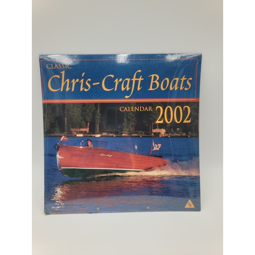 VTG Sealed Classic Chris-Craft Boats 2002 Wall Calendar Mahogany Powerboats
